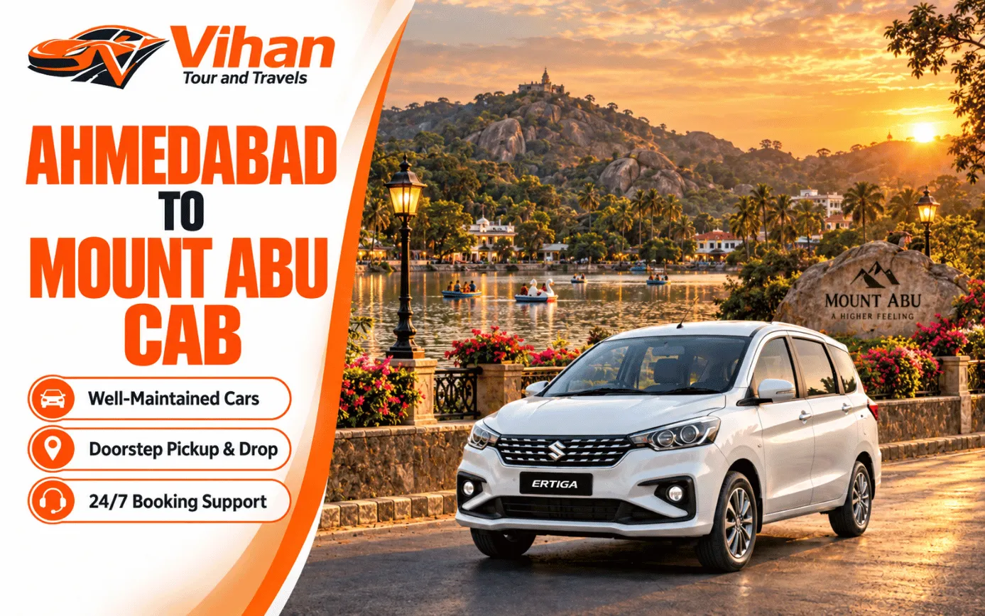 Ertiga cab for Ahmedabad to Mount Abu road travel